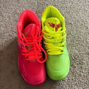 Puma Red and Green Men's Sneakers